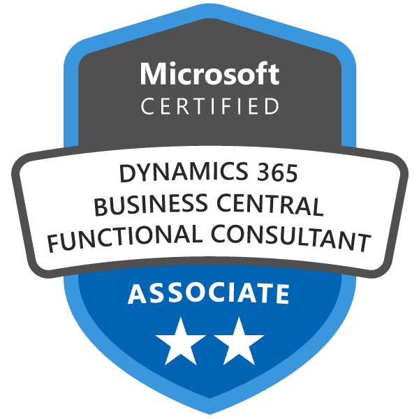 Microsoft Dynamics 365 Business Central Functional Consultan